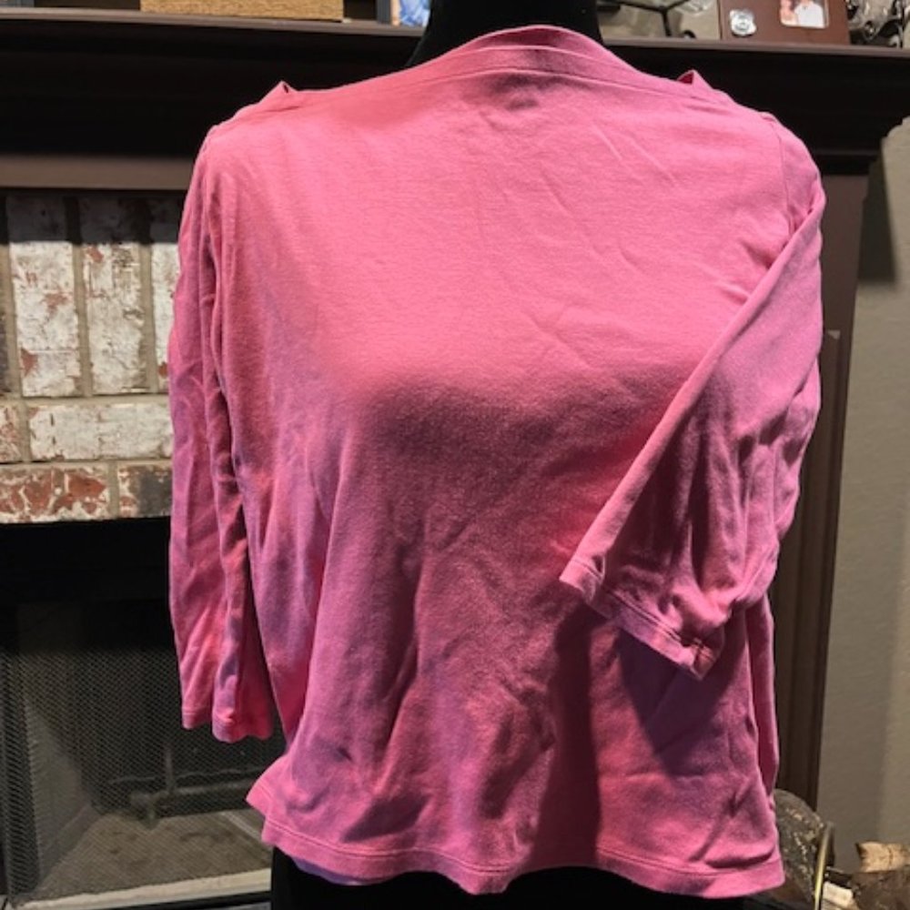Talbots Pink Casual Shirt